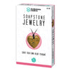 White and pink box displaying Studiostone Creative's Soapstone heart pendent jewellery making kit | Conscious Craft